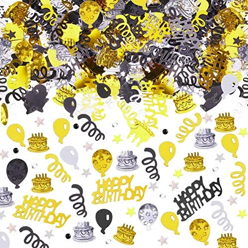 Birthday Confetti Metallic Foil Party Decorations