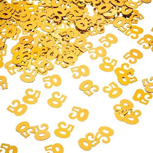 Gold 50th Confetti