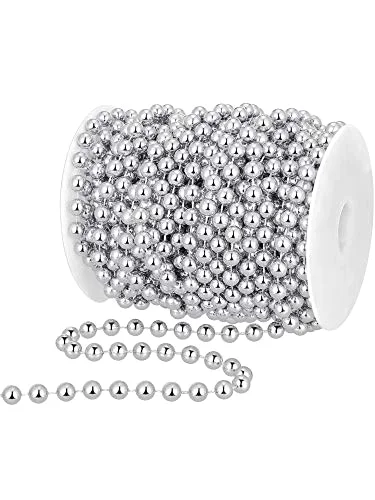 Christmas Beads Garland Artificial Pearl String Roll