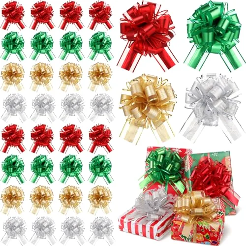 Christmas Pull Bow for Gift Wrapping