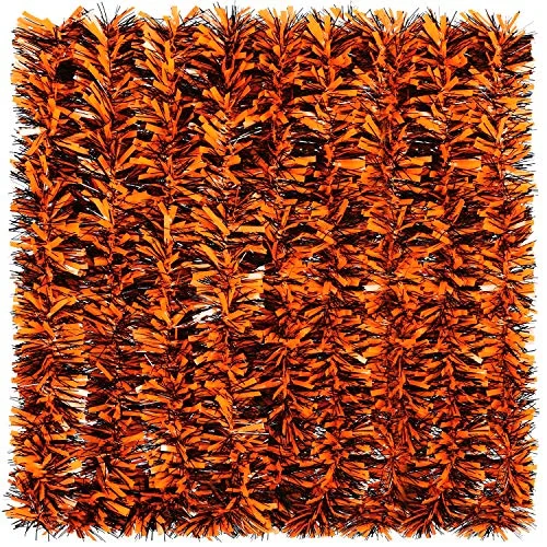 Halloween Black Tinsel Garland Metallic Hanging